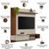 Painel Para Tv 55 Pol Com Bancada Suspensa Sollare L05 Freijó Off White - Lyam Decor