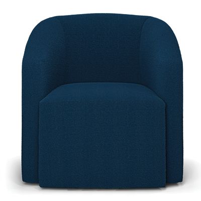 Poltrona Decorativa Orgânica Stella Max Bouclê Azul D03 - D'Rossi