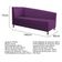 Kit Diva Recamier Heitor 140cm Lado Esquerdo e 02 Poltronas Luiza Suede Roxo