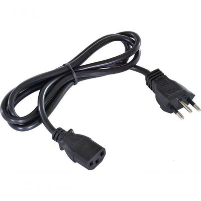 Cabo De Forca Tripolar Para Fonte 3x0,50 Mm 250v 10a 1,2 Metros
