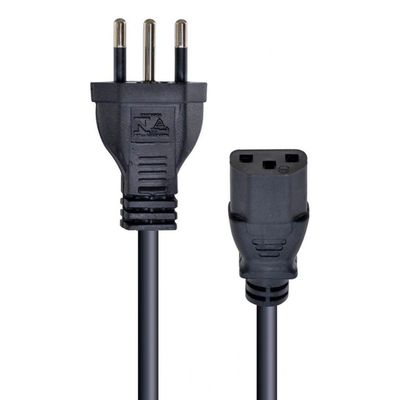 Cabo De Forca Tripolar Para Fonte 3x0,50 Mm 250v 10a 1,2 Metros