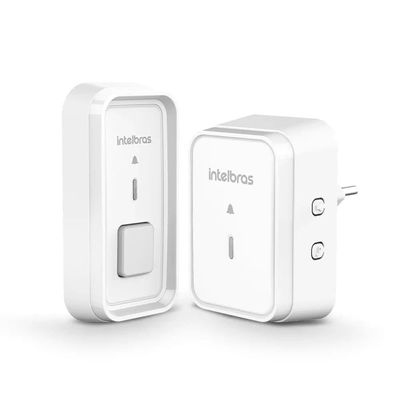 Campainha Sem Fio Intelbras Cib101 Com Bateria - 4522001 Branco Bivolt