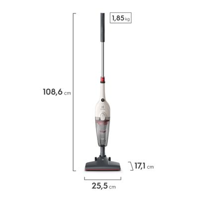 Aspirador de Pó Vertical com Fio Electrolux 1450W 2 em 1 Filtro HEPA Branco (STK14B) 220V