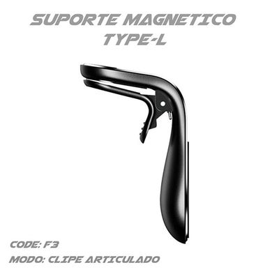 Suporte Adaptador Magnético p/Painel De CarroL/Vermelho