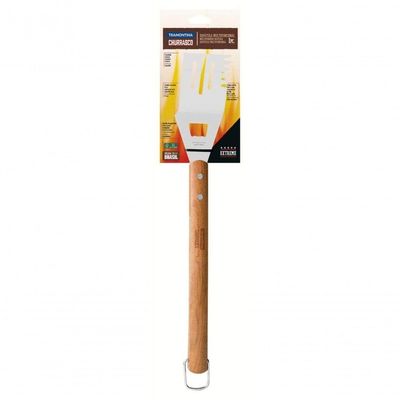 Espátula Multifuncional Tramontina Churrasco 50cm Lâmina Em Inox E Cabo De Madeira
