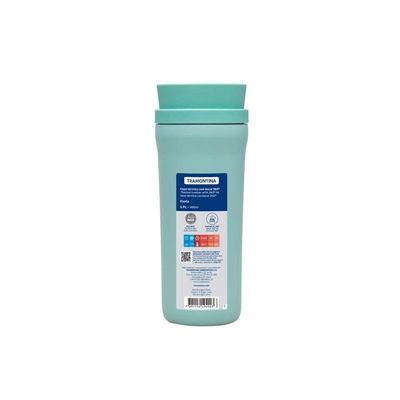 Copo Térmico Tramontina Aço Inox 460 Ml Verde Com Bocal 360°