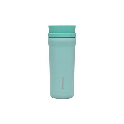 Copo Térmico Tramontina Aço Inox 460 Ml Verde Com Bocal 360°
