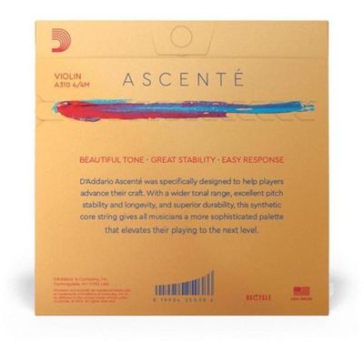 Encordoamento Violino Tensao Media D Addario Ascente A310 4/4m