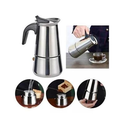 Cafeteira Italiana Moka 300ml Aço Inox Premium 06 Xícaras