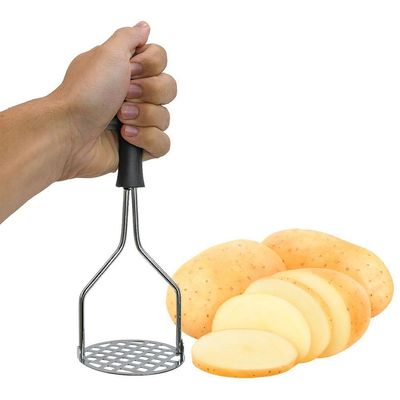 Espremedor De Batata Amassador Legumes Feijão Resistente Aço Inox