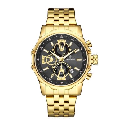 Relógio Masculino New Cyberpunk Gold 45mm