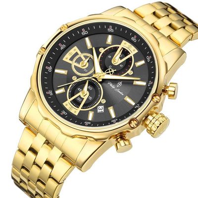 Relógio Masculino New Cyberpunk Gold 45mm
