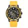 Relógio Esportivo Estilo Casual Pulseira De Silicone Resistente à água 3atm Amarelo