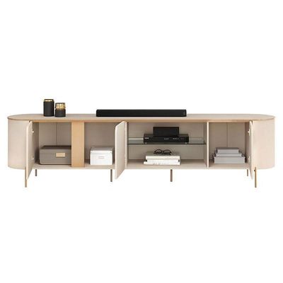 Rack Bancada Para Sala Ariana Off White – Dj Móveis