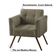 Kit 02 Poltronas Decorativa Bia Couro Fendi