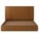 Cama Queen Flutuante Com Cabeceira 160cm Astra S04 Couríssimo Caramelo - Lyam Decor