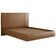 Cama Queen Flutuante Com Cabeceira 160cm Astra S04 Couríssimo Caramelo - Lyam Decor