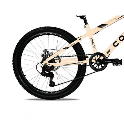 Bicicleta Colli Airon Aro 24 Com Freio A Disco 7v Bege