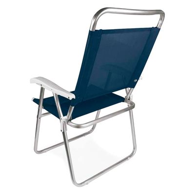 Cadeira Master Plus Alumínio Azul
