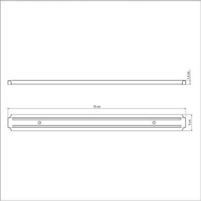 Barra Magnética Para Facas Tramontina Plenus 55 Cm