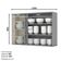 Armário Aéreo Henn 120cm 3 Portas Americana Cinza