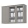 Armário Aéreo Henn 120cm 3 Portas Americana Cinza