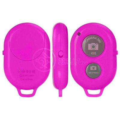 Controle Remoto Disparador Fotos Bluetooth Selfie Rosa Nº3