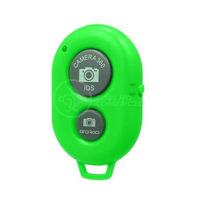 Controle Remoto Disparador Fotos Bluetooth Selfie Verde Nº2
