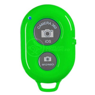Controle Remoto Disparador De Fotos Bluetooth Selfie - Verde