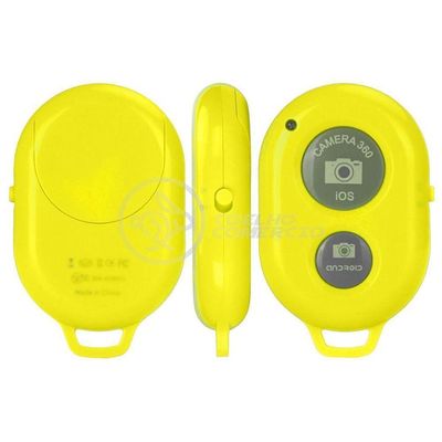 Controle Remoto Disparador De Fotos Bluetooth Selfie Amarelo