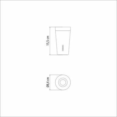 Copo Térmico Branco Em Aço Inox Tramontina Exata Sem Tampa 420ml