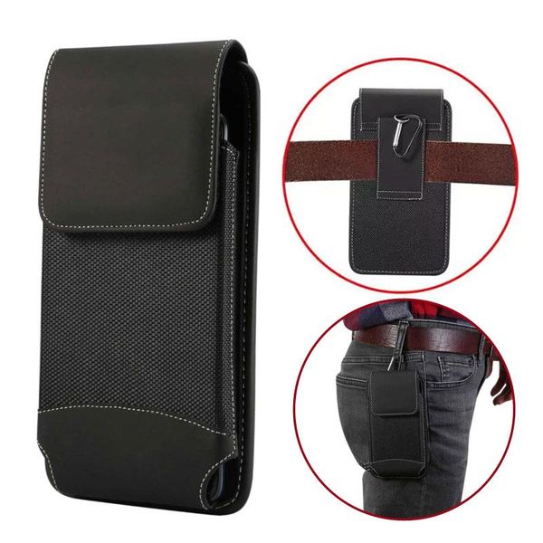 Capa para Celular SAMSUNG S21 S22 S20 Ultra 5G Couro Oxford com Clip de Cintura Para S21 / preto