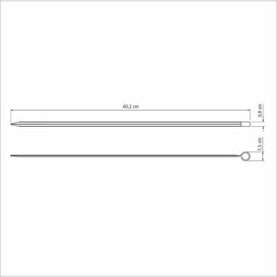 Conjunto De Espetinhos Tramontina 40cm 6 Peças Em Aço Inox