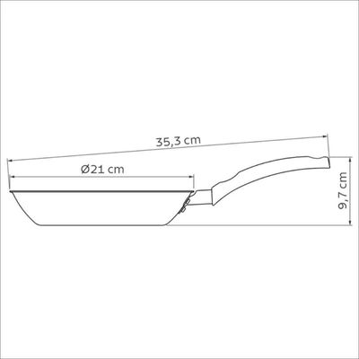 Conjunto 4 Frigideiras Antiaderente 20cm Alumínio 800ml Restaurante Vermelho