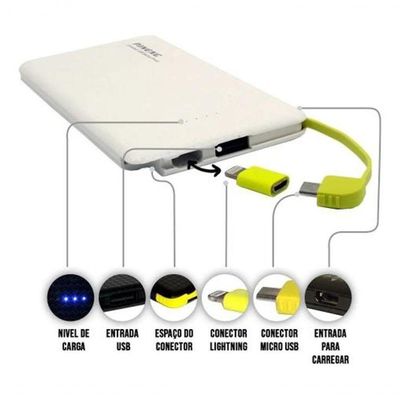 Power Bank Bateria Extra Portátil Pineng Pn951
