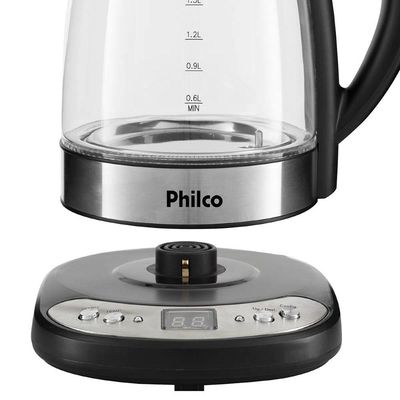 Chaleira Elétrica Digital Glass 1,7L PCHD Philco 110V
