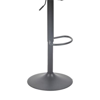 Banqueta Alta Bete Preto Base Giratória De Metal Preto R02 - DRossi