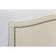 Cabeceira King Curva Luxo 193x60 Courino Off White - Tachas Fumê