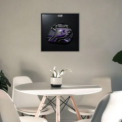 Quadro 3D Decorativo Helmet Capacete Fórmula 1 50X50 Lewis Hamilton 2019 G53 - Gran Belo