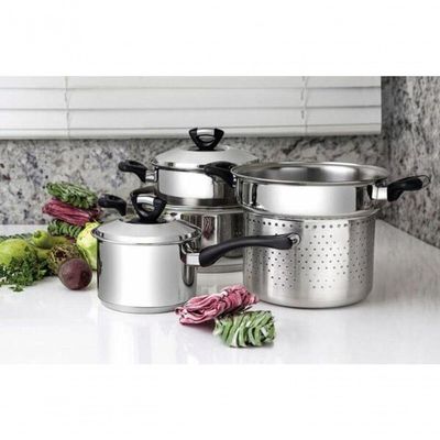 Caçarola Rasa Tramontina Solar Baquelite Aço Inox 24cm