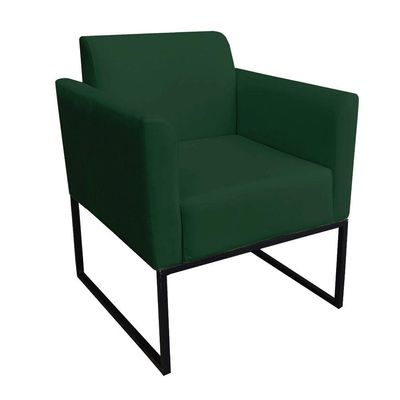 Kit 1 Namoradeira e 1 Poltrona Marisa Suede Verde Drossi