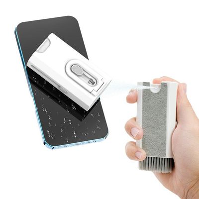 Kit Ferramentas De Limpeza Eletrônicos 8 Em 1 Teclado Headset Fones Notebooks Celulares Branco