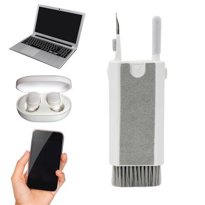 Kit Ferramentas De Limpeza Eletrônicos 8 Em 1 Teclado Headset Fones Notebooks Celulares Branco