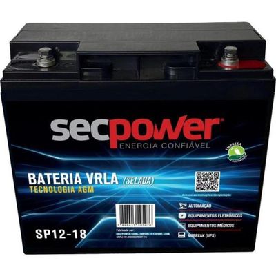 Bateria Selada 12V 18ah SP12-18 Secpower