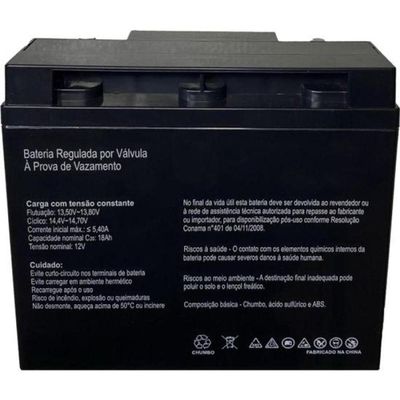Bateria Selada 12V 18ah SP12-18 Secpower