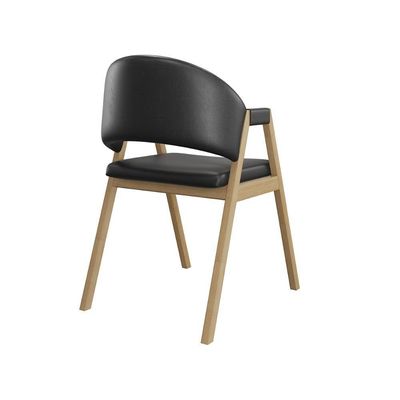 Cadeira Mesa De Jantar Suellen Estofada Reforçada - Balaqui Preto