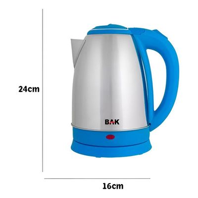 Chaleira Elétrica Aço Inox Jarra Bule 1100w 1,8l Portátil Azul Claro 110V