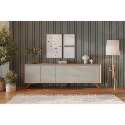 Buffet Premium 5 Portas Mavaular Naturalle-off White
