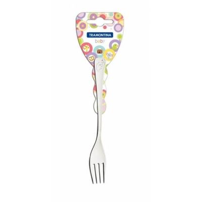 Garfo Infantil Tramontina Em Aço Inox Baby Friends
