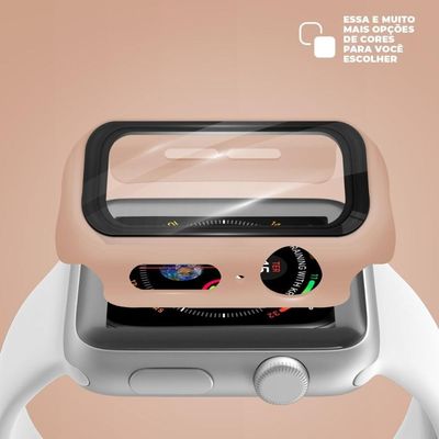 Case Para Apple Watch 38mm - Armor - Acompanha Película Integrada Na Case - Rosa - Gshield